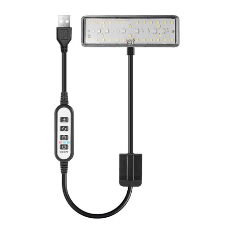 USB LED Aquarium Clip Light Timer Cycle Planted Tank Algae Grow Lamp Multi-Color Turtle Light (FTL-0040)