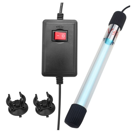 EU US 110/220V Aquarium Submersible UV Sterilizer Fish Tank Algae Removal Ultraviolet Disinfection Light (FTL-0079)