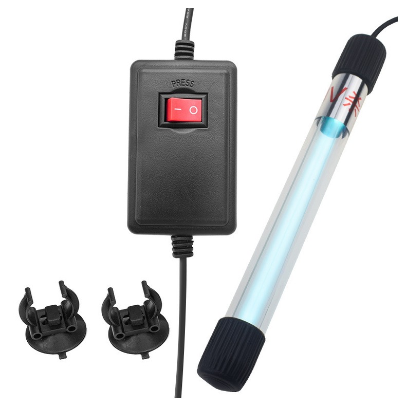 EU US 110/220V Aquarium Submersible UV Sterilizer Fish Tank Algae Removal Ultraviolet Disinfection Light